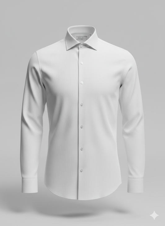 CAMICIA IN COTONE ZEPHIR BIANCA PUA'