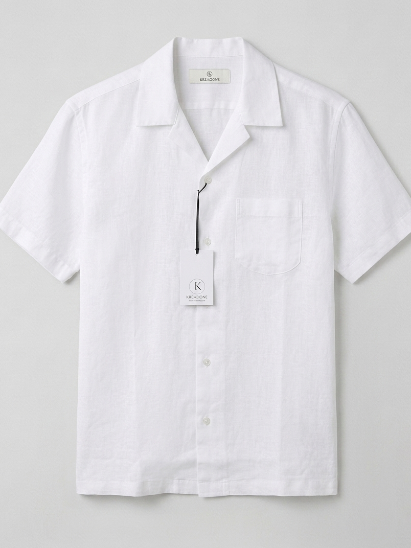 CAMICIA LINO MEZZA MANICA