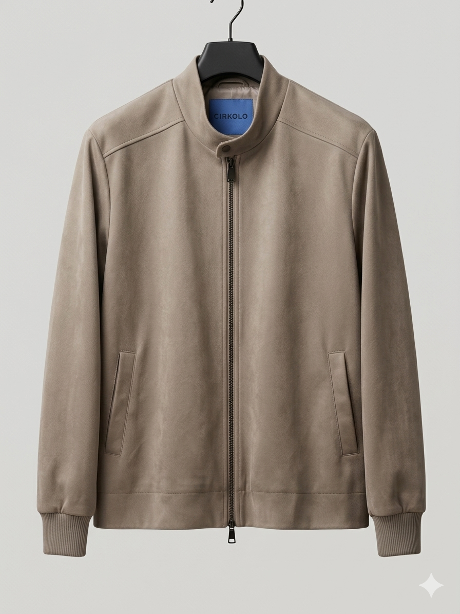 GIUBBINO ZIP ECRU'