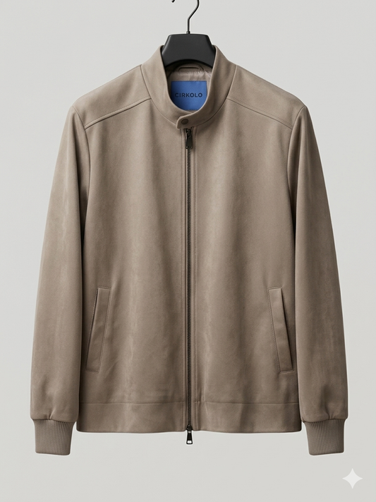 GIUBBINO ZIP ECRU'