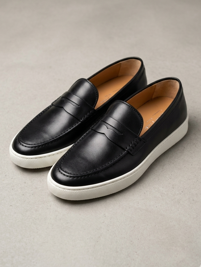 SCARPA PELLE BENDINA BLU