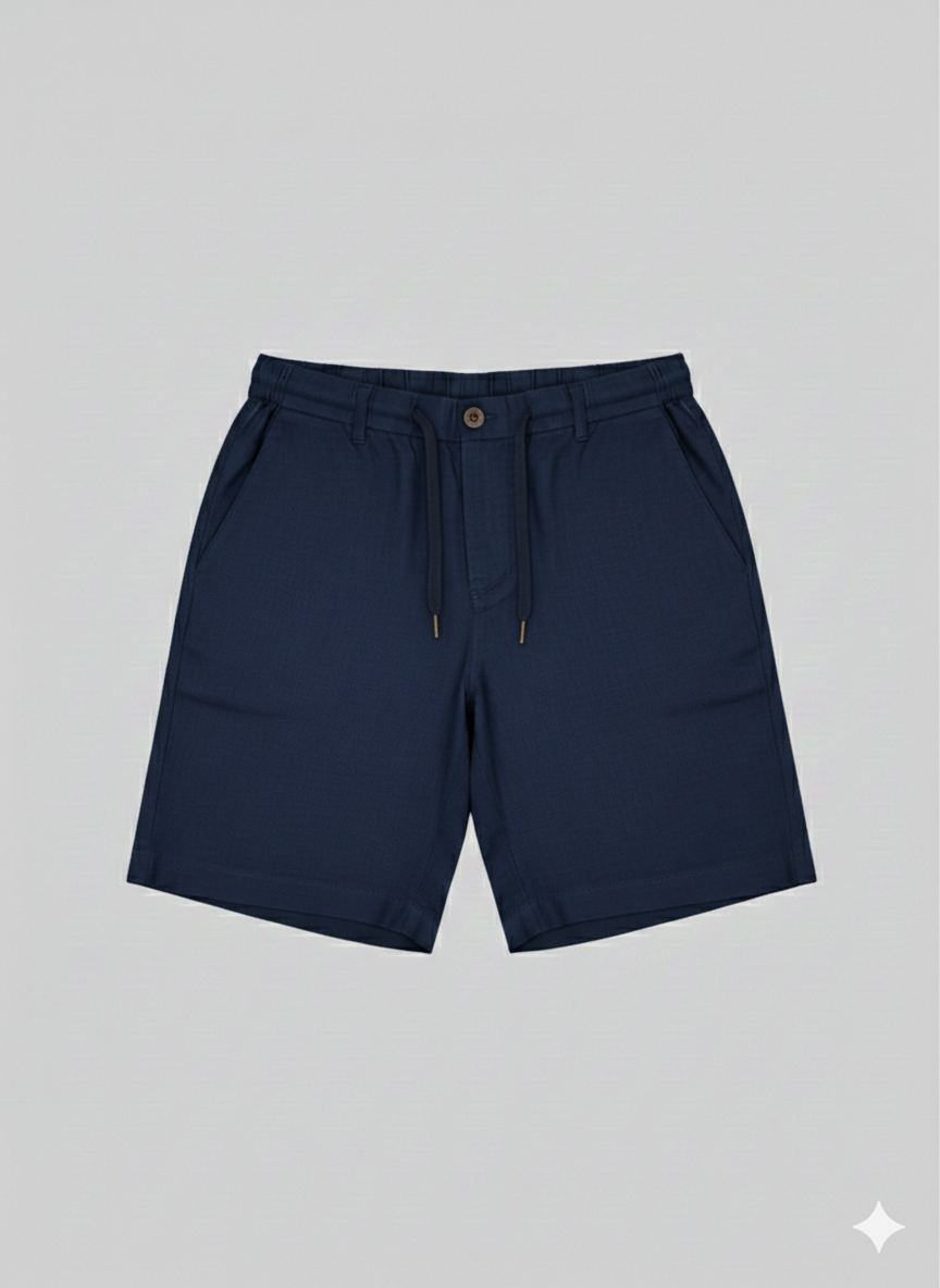 SHORT IN LINO COTONE CON LACCIO