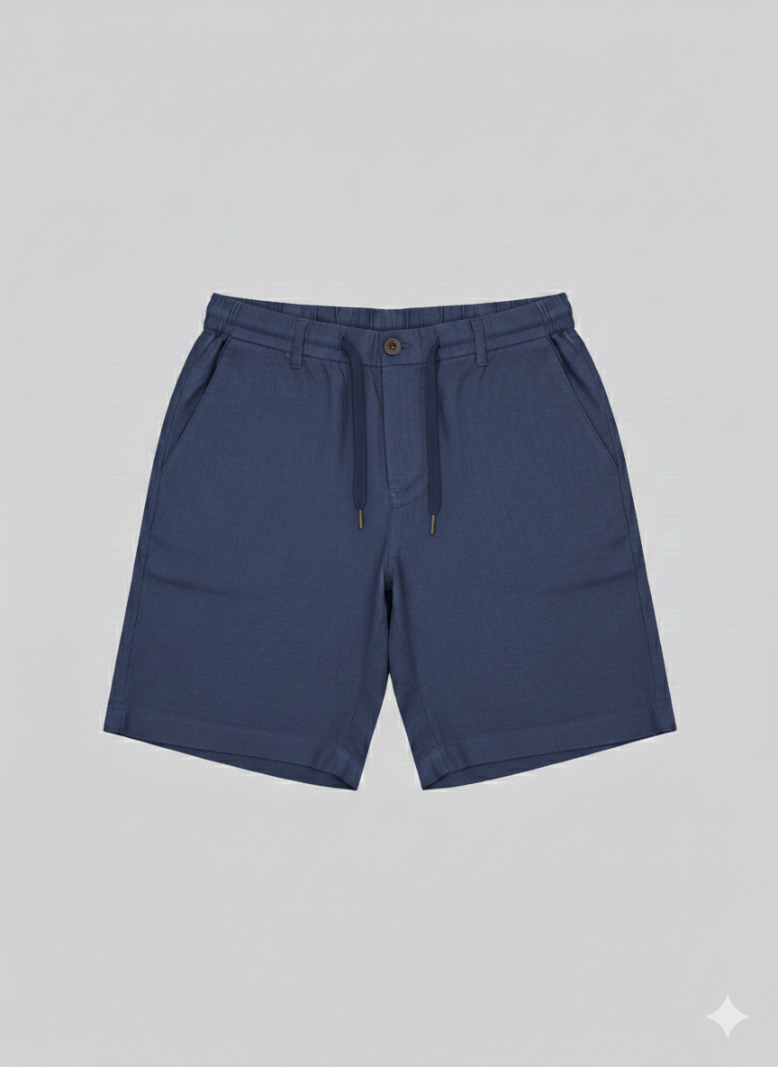 SHORT IN LINO COTONE CON LACCIO